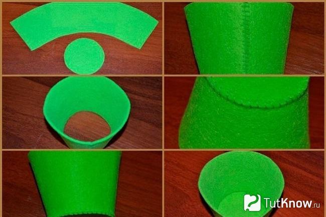 Заготовки из фетра для корзины