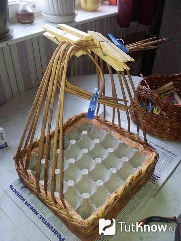 Заготовка для пасхальной корзинки
