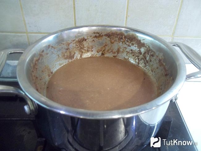 Готовый шоколадный плавленый сыр