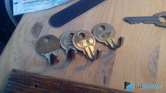 Заготовки из ключей для вешалки