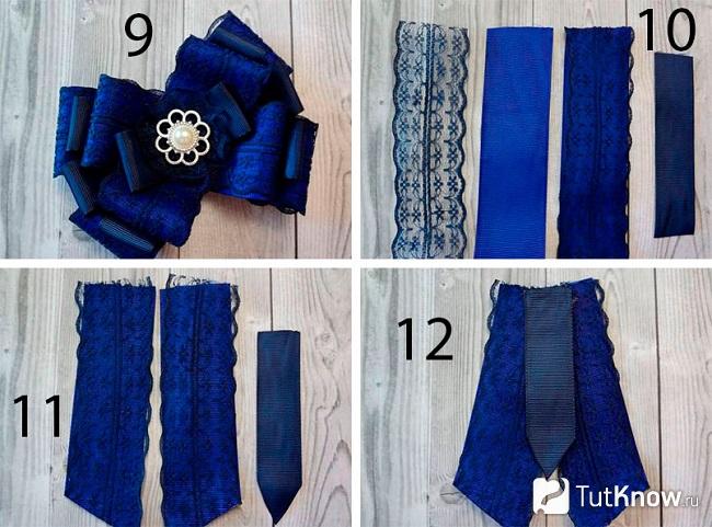 Заготовки из лент для броши