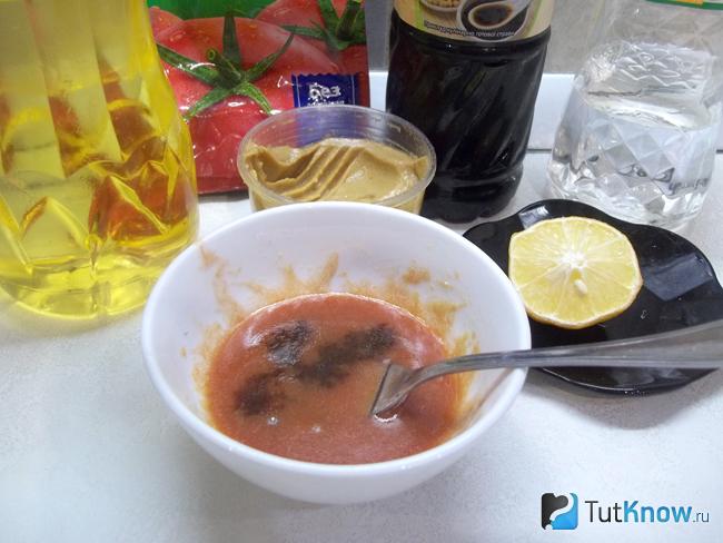 К продуктам добавлен соевый соус