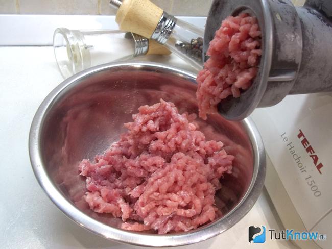 Мясо перекручено