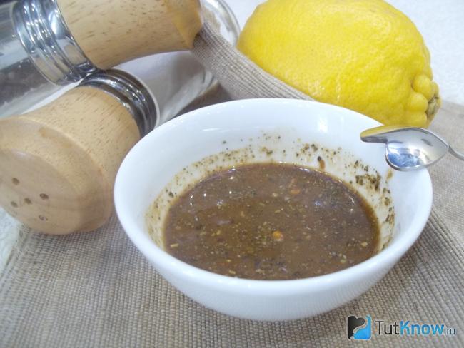 Готовый лимонно-горчичный маринад для рыбы