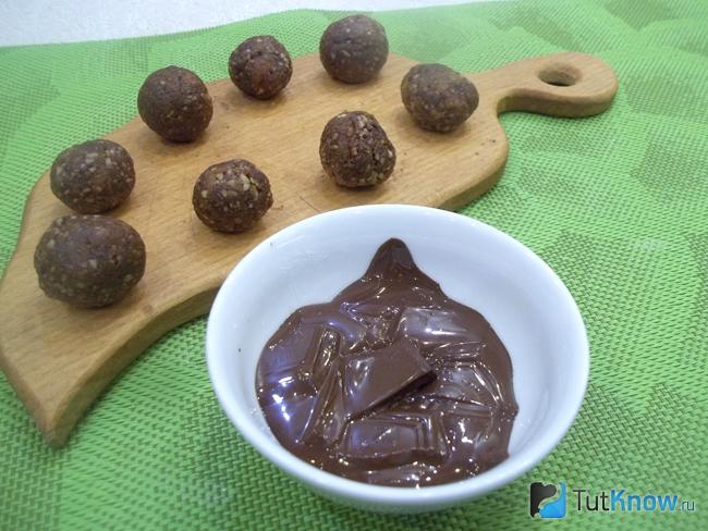 Шоколад растоплен