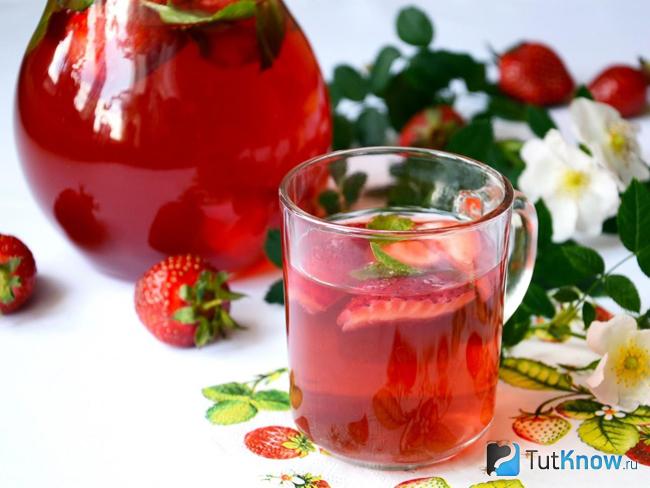 Компот из клубники