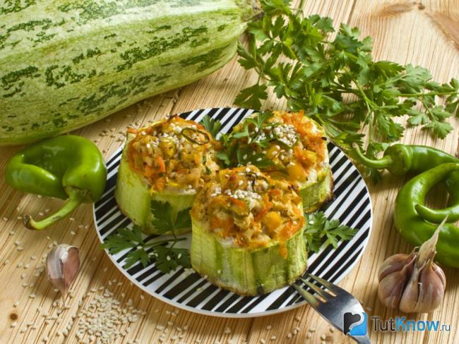 Фаршированные кабачки — секреты приготовления