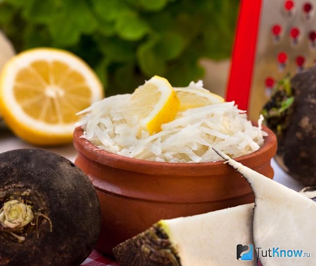 Салат с имбирем и редькой для похудения