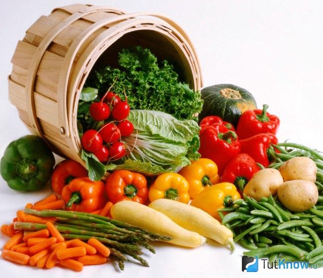 Продукты для овощного дня