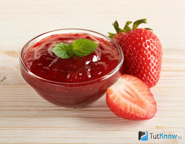 Клубничное варенье с желатином