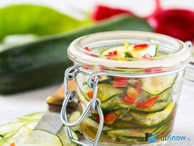 Маринованные кабачки на зиму без стерилизации