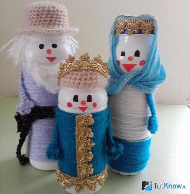 Куклы из пластиковых бутылок