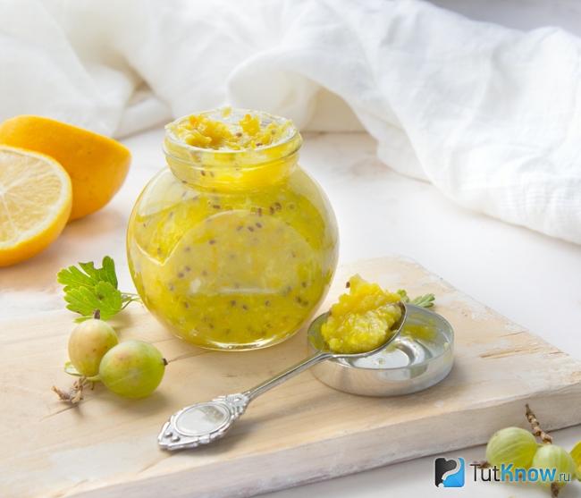 Варенье из лимонов с крыжовником