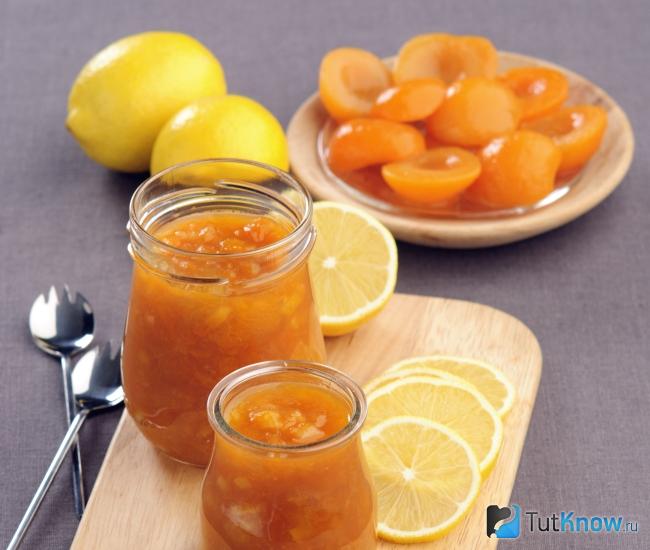 Варенье из лимонов с абрикосами