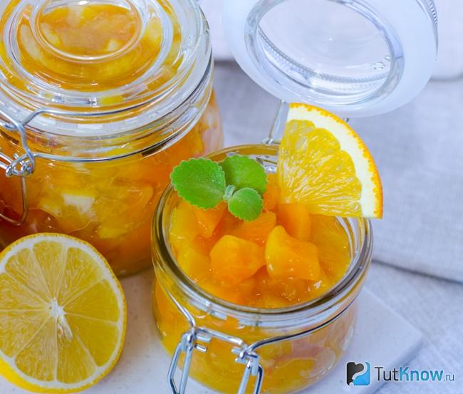 Варенье из лимонов с мятой