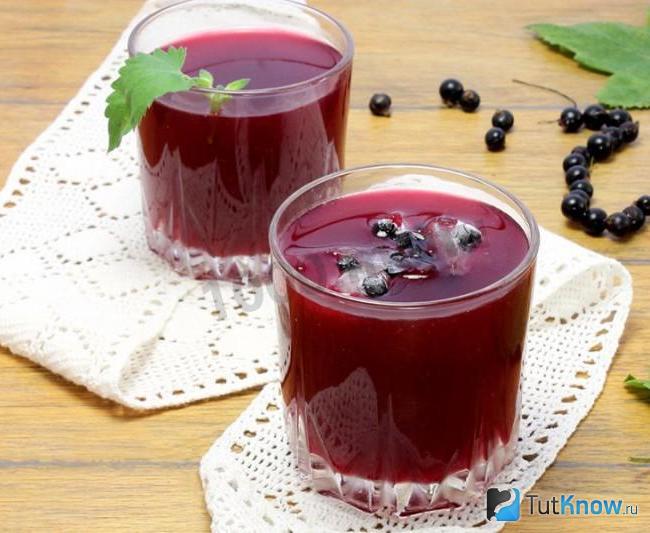 Кисель из свежей черной смородины