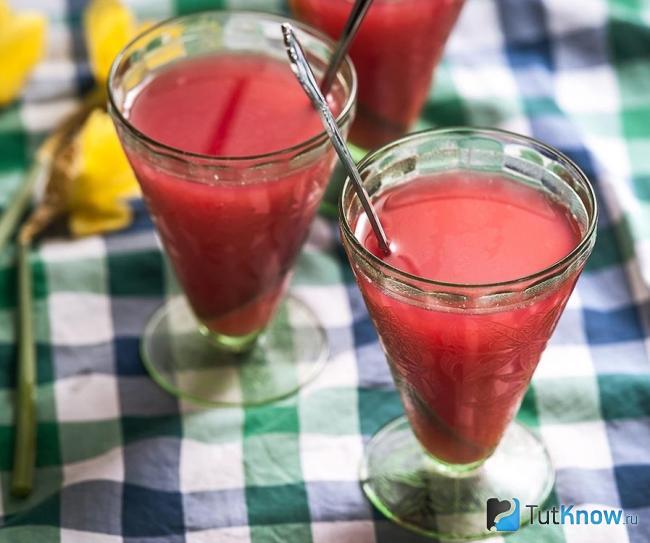 Кисель из земляники с апельсином