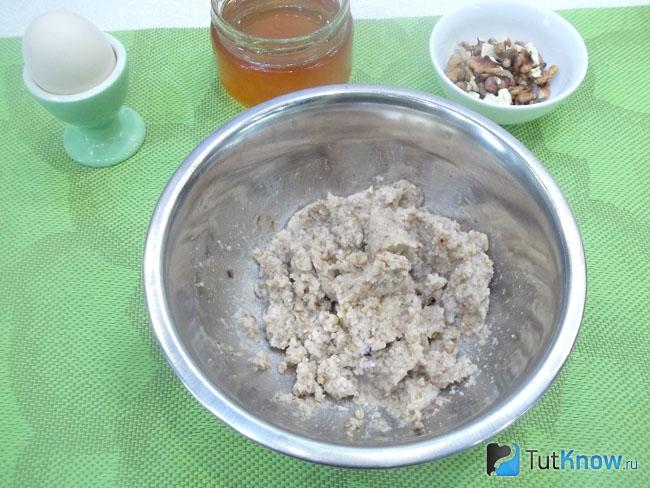 Гречневая каша измельчена блендером