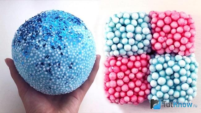 Кранчи слайм с бисером