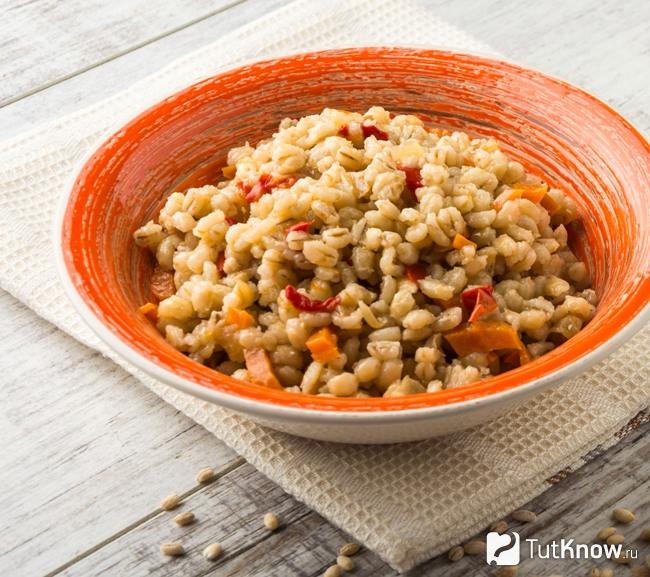 Перловка с овощами для похудения