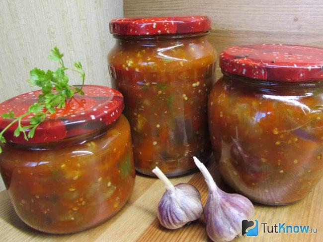 Классический рецепт баклажанов Огонек