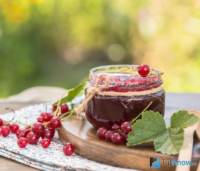 Варенье из красной смородины без варки