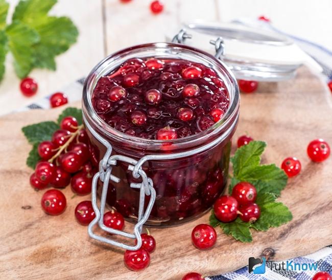 Варенье из красной смородины пятиминутка