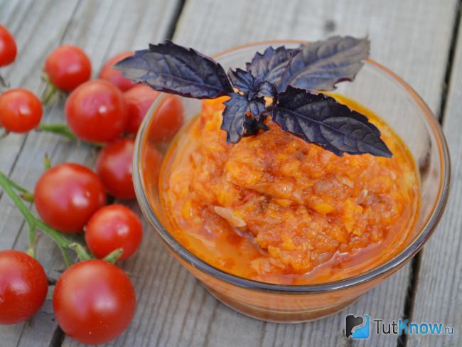 Готовый кабачковый соус