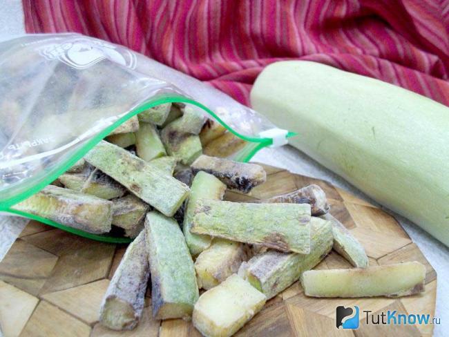 Готовые замороженные кабачки