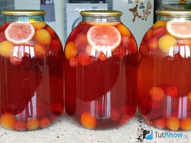 Компот из абрикосов на зиму