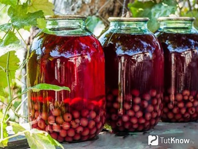 Компот из вишни на зиму