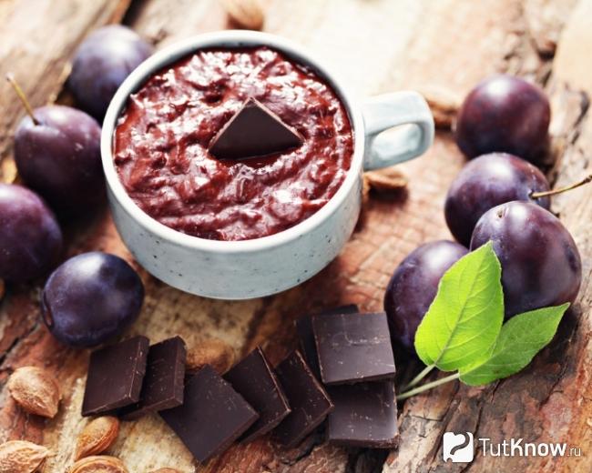 Варенье из слив с какао
