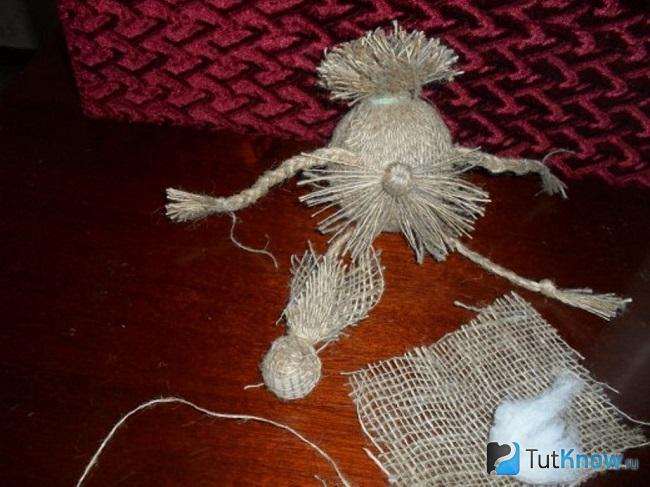 Заготовка для игрушки из мешковины