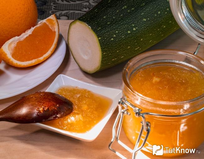 Варенье из кабачка с апельсинами