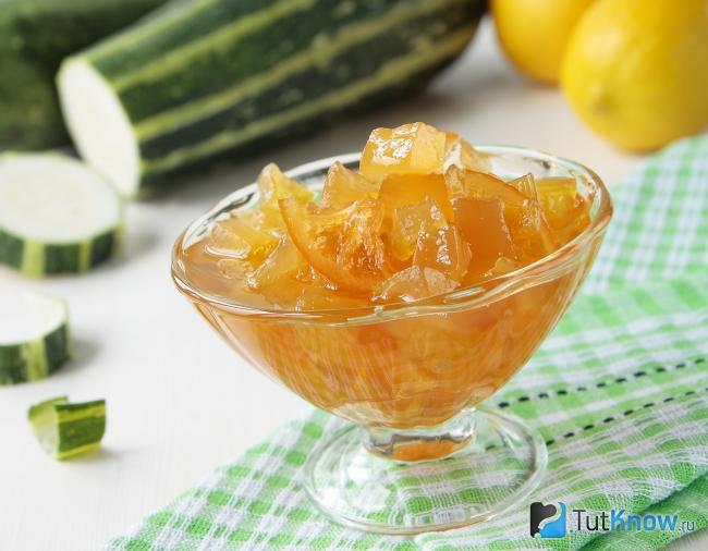 Варенье из кабачка и лимона