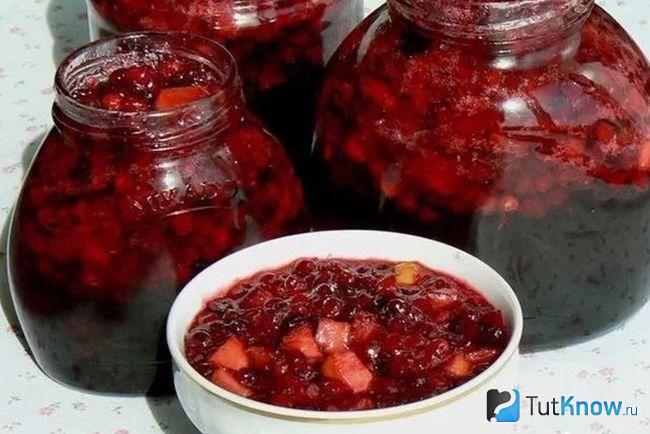 Варенье из кабачков с ягодами