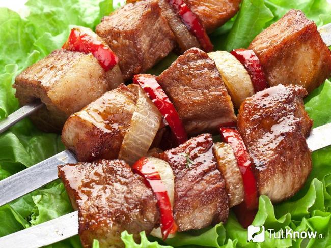 Готовый шашлык из баранины