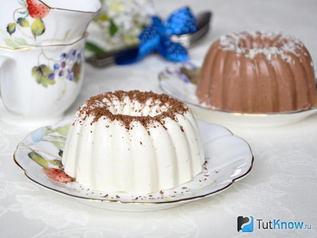 Бланманже из творога без выпечки