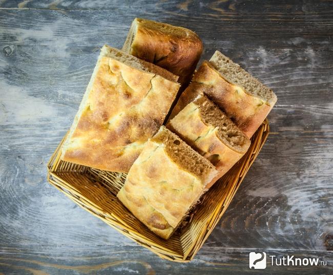 Итальянский хлеб фокачча