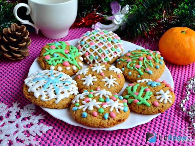 Заварное медовое печенье с пряностями