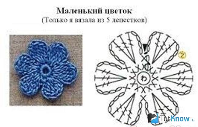 Вяжем розу для букета невесты