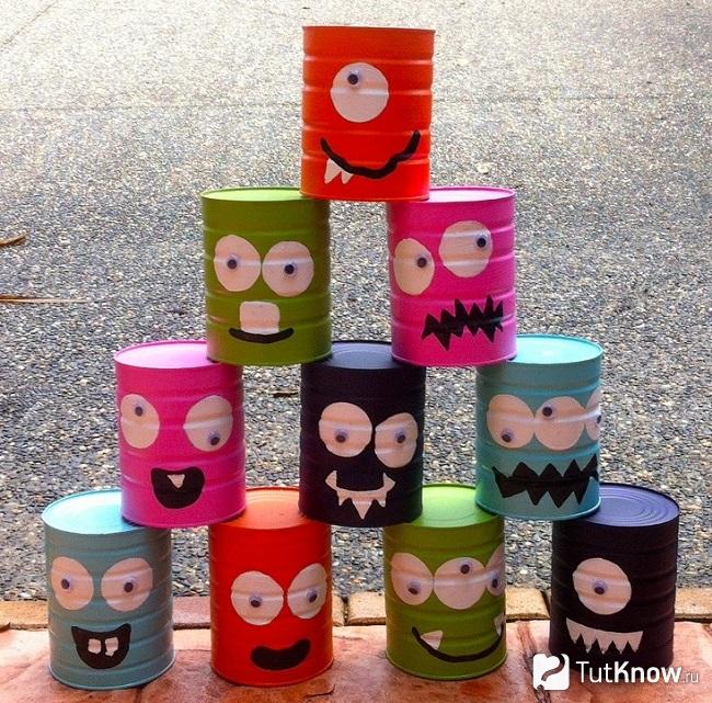 Игрушки из жестяных банок