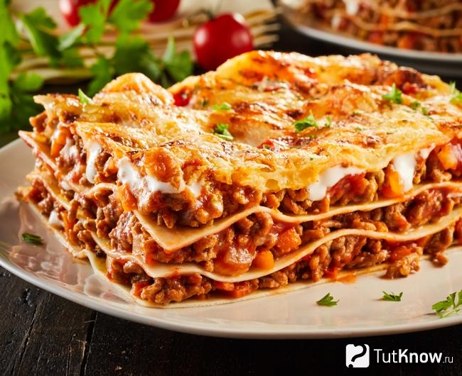 Лазанья из лаваша