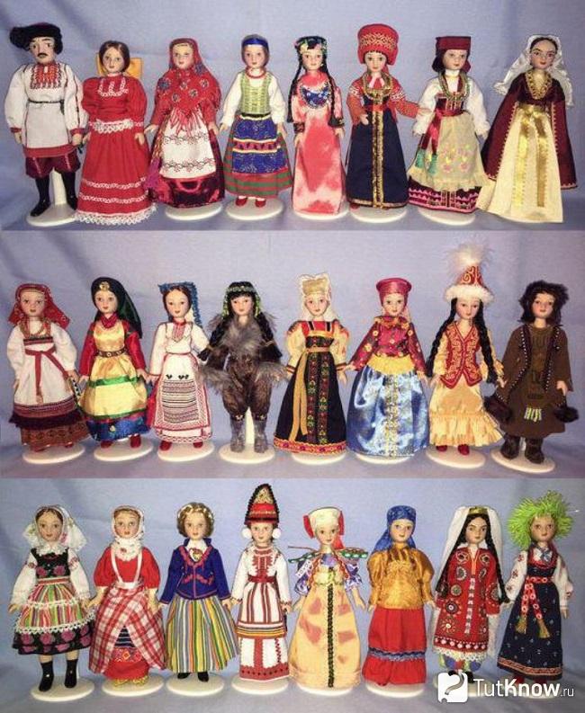 Куклы в русских народных костюмах