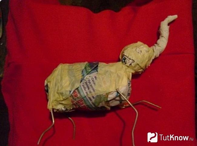 Заготовка слона из папье-маше