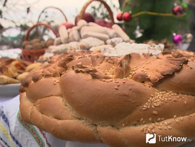 Калач с шоколадом