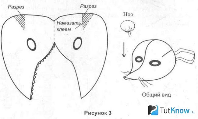 Схема выкройки маки крысы