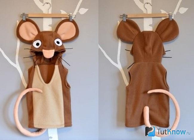 Костюм крысы для девочки