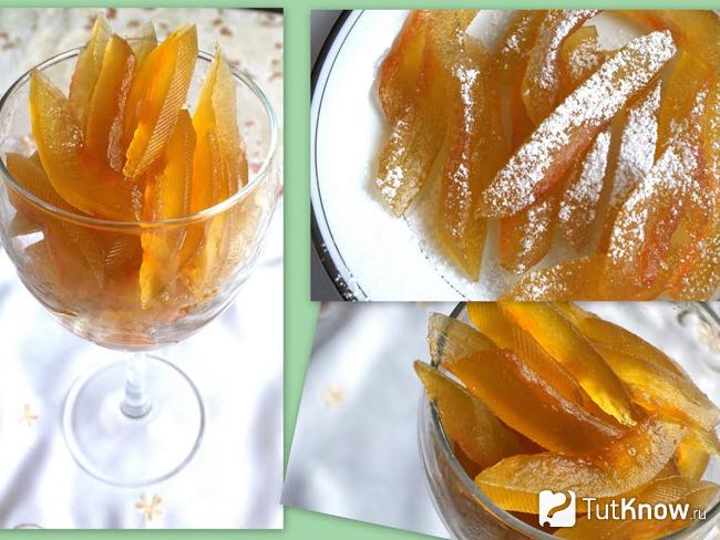 Цукаты из арбузных корок