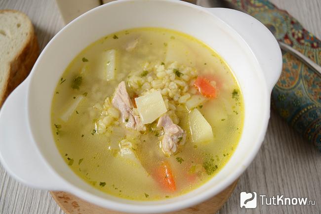 Куриный суп с булгуром